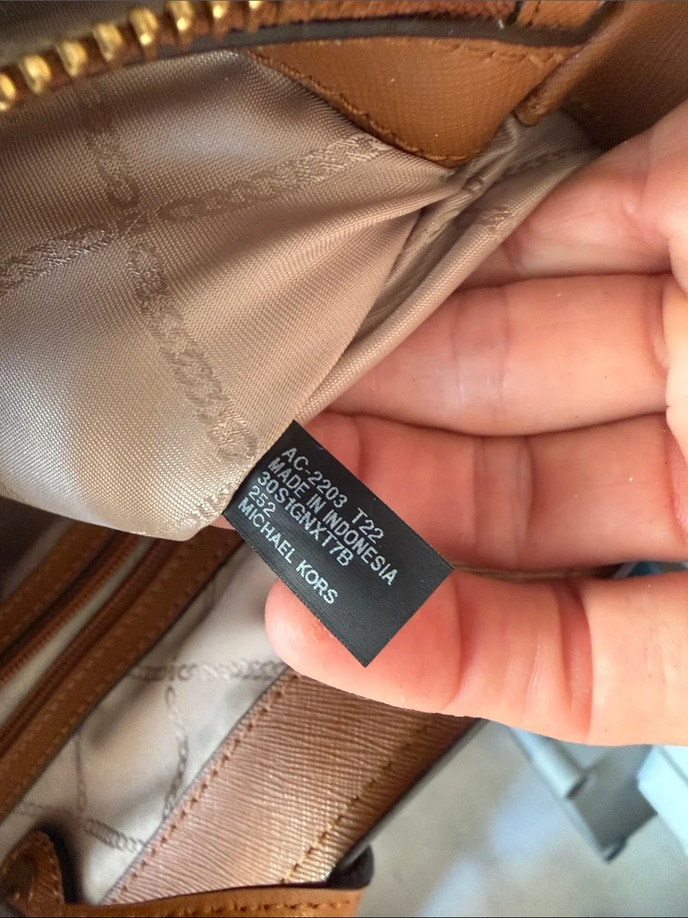 Michael Kors Brown & Tan Logo Tote Messenger Bag